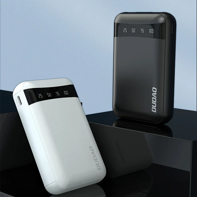 Dudao K3Pro Power Bank 10000mAh 2x USB, čierny