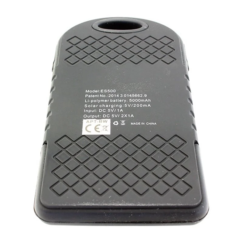 Batéria náhradná POWERBANK US14 5000mAh+SOLAR čierna