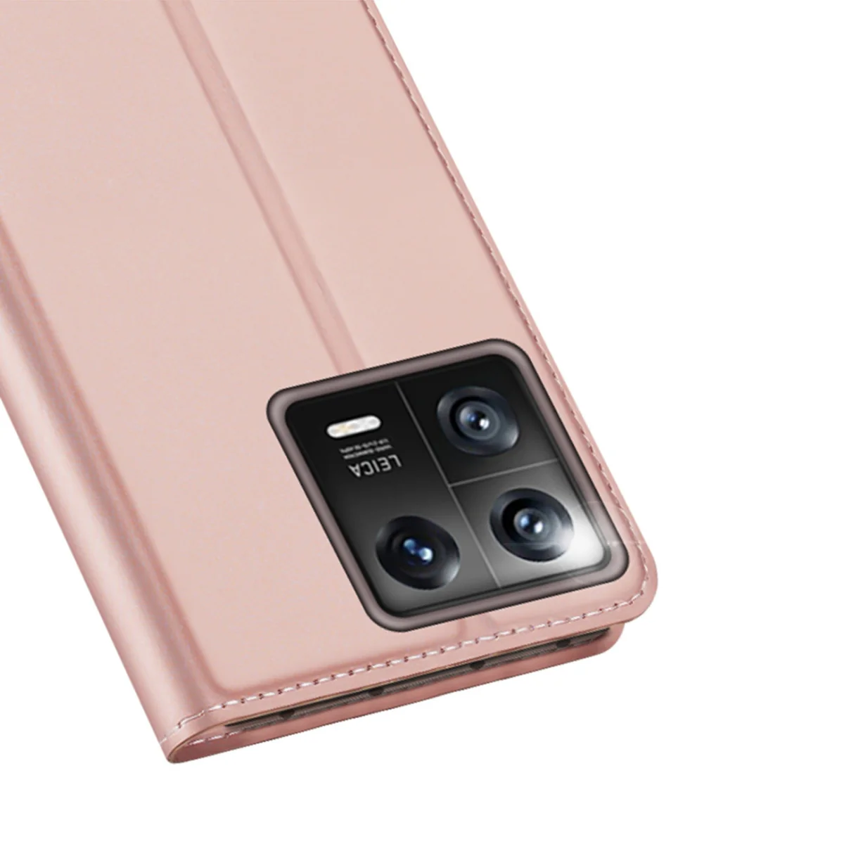 Dux Ducis Skin Pro knižkové kožené puzdro na Xiaomi 13 ružové
