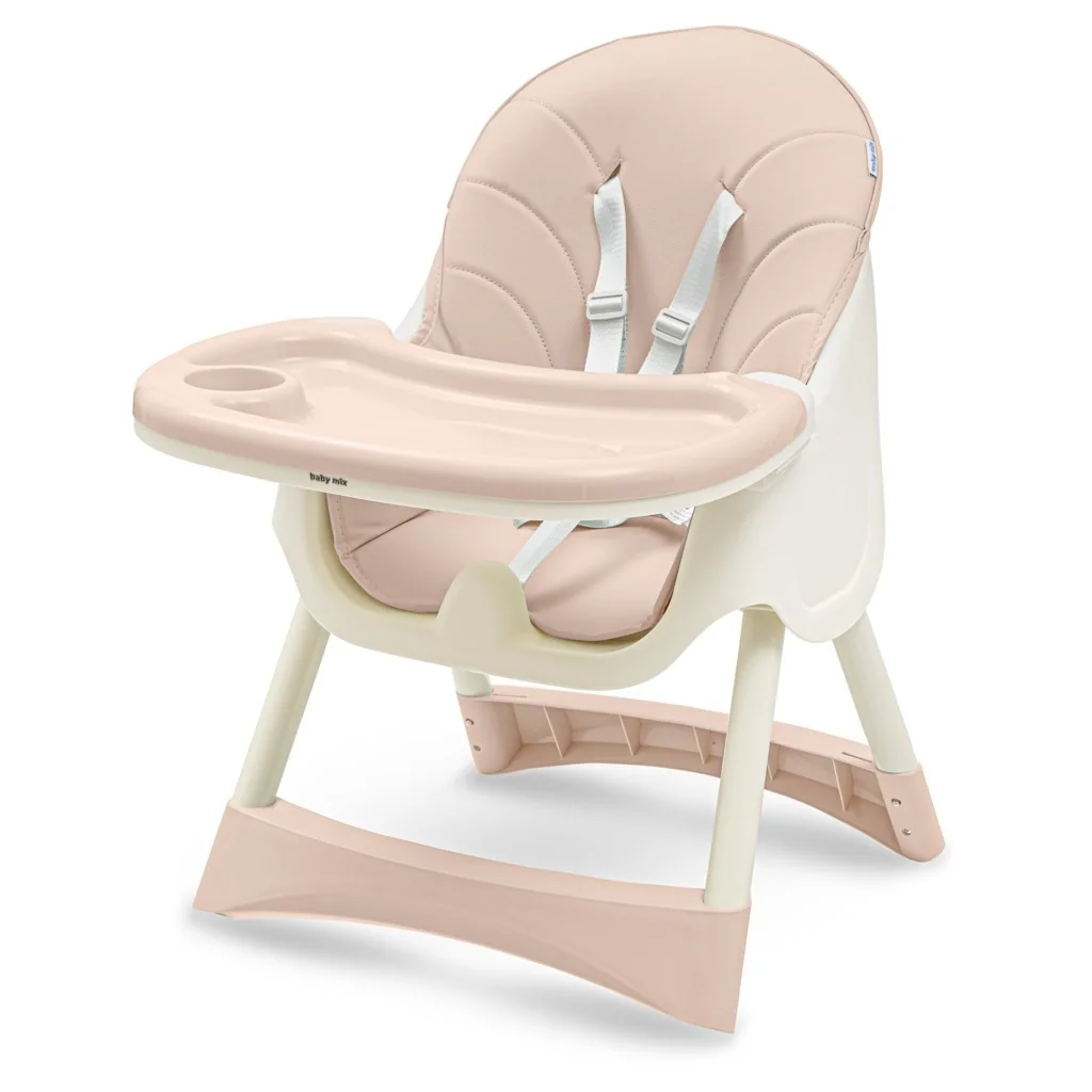 Jedálenská stolička Baby Mix Nora dusty pink , 20C52918
