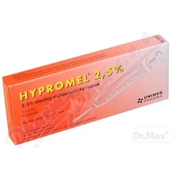 HYPROMEL 2,5 % 1×2 ml, roztok viskoelastický očný sterilný, injekčná striekačka