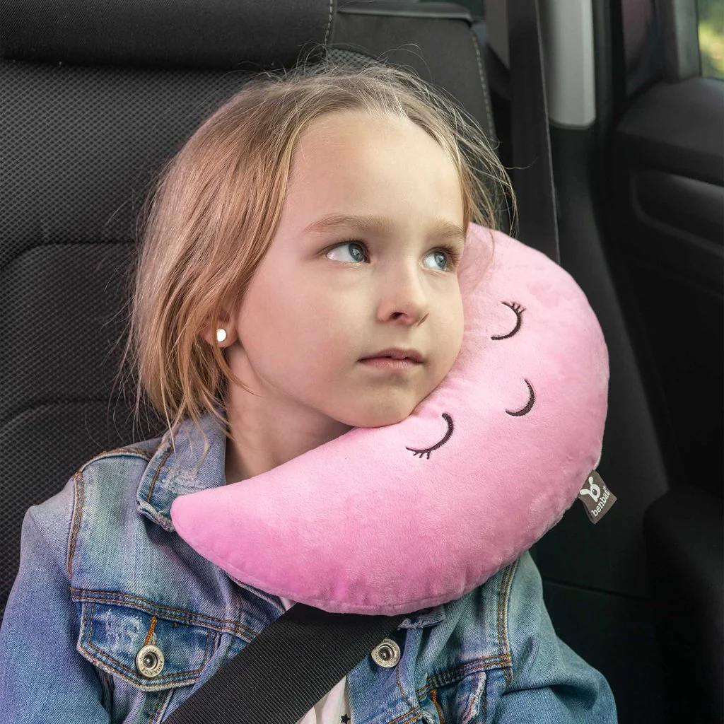 Vankúšik cestovný Mooni Pink 4r+