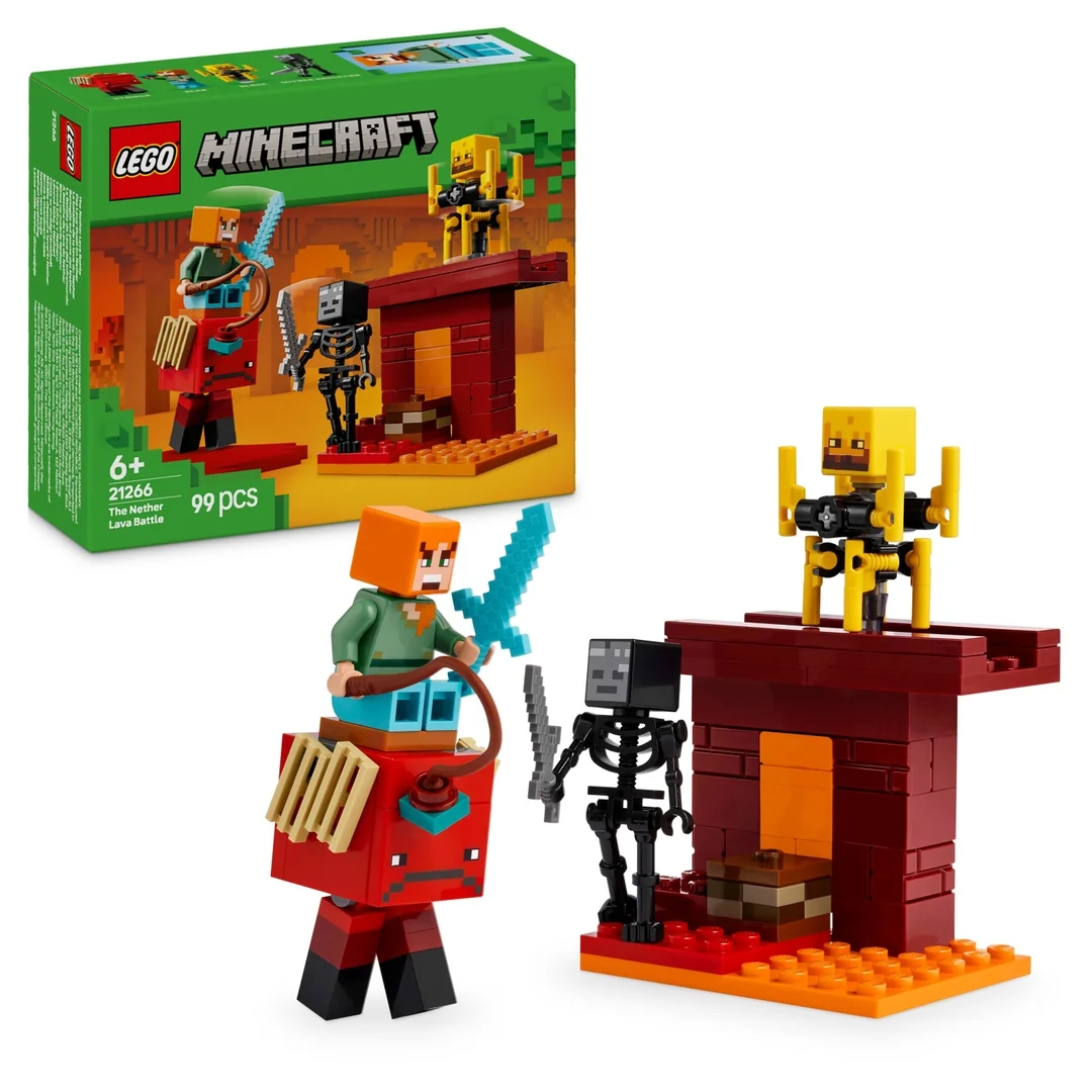 LEGO® Minecraft® 21266 Lávová bitka v Netheri