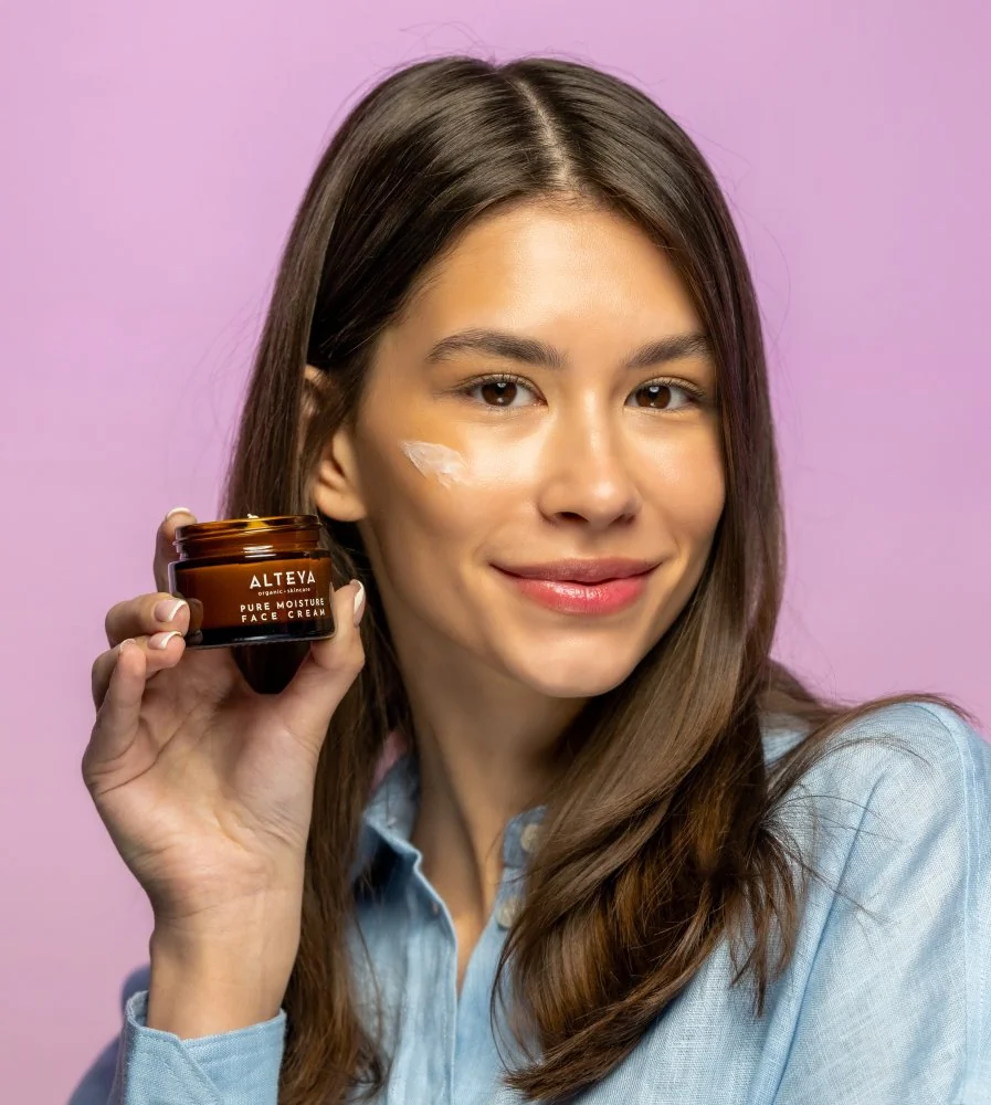 Alteya Organics zvlhčujúci krém na tvár Luminous Rose 1×50 ml, hydratačný krém na tvár