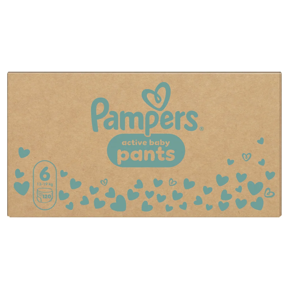 Pampers Active Baby plienkové nohavičky, veľkosť 6, 13kg-19kg 120 ks