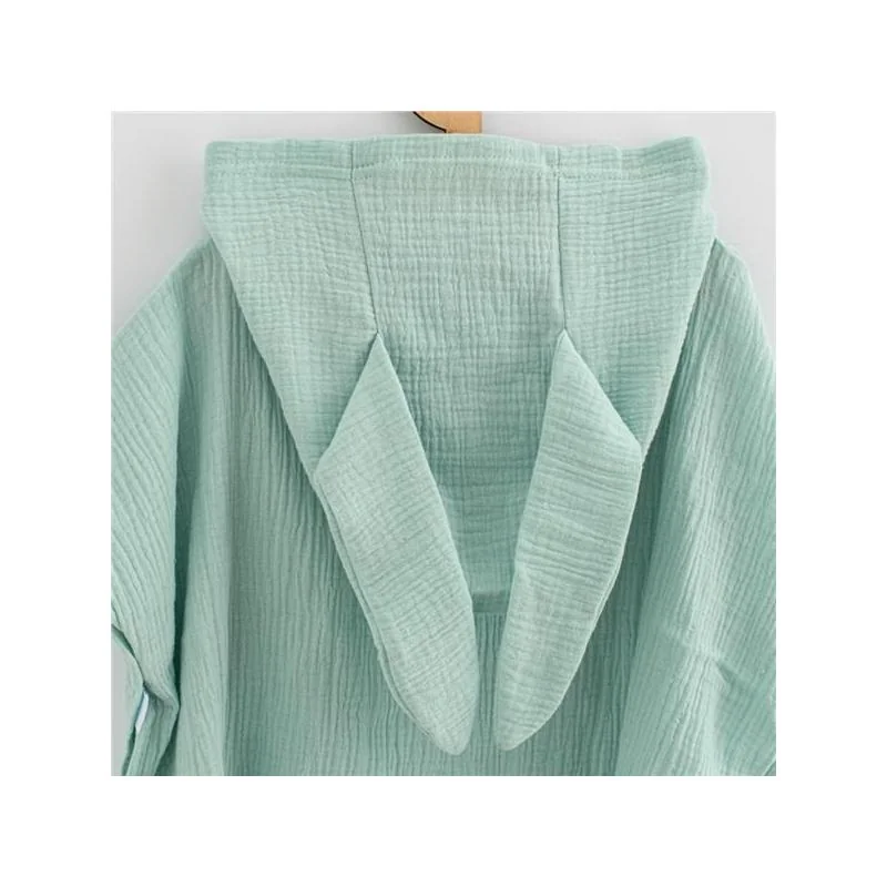 Detské mušelínové pončo New Baby Feeling mint 35 cm XS, 20C55705