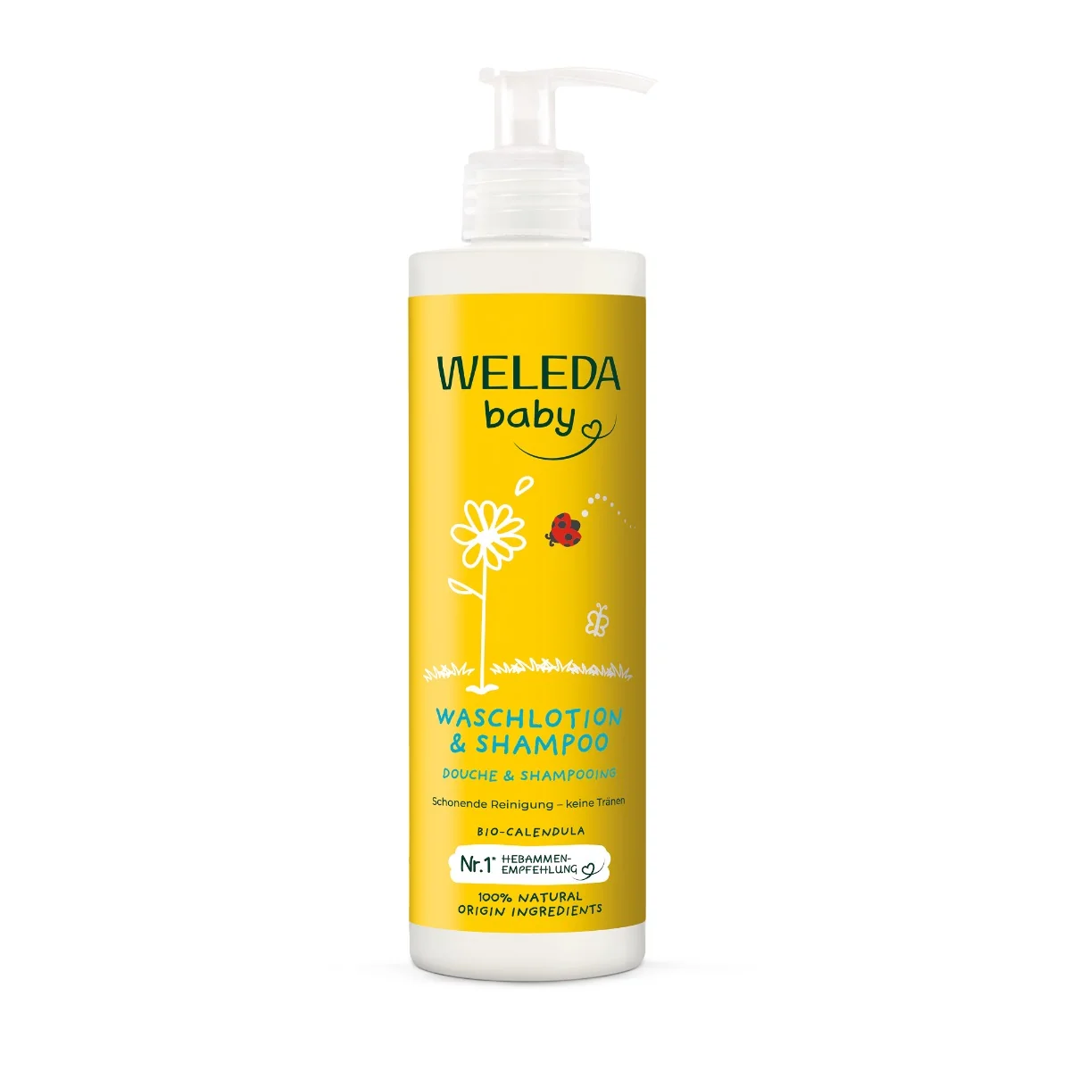 WELEDA Nechtíkový umývací krém a šampón 400 ml