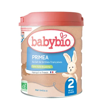 BABYBIO PRIMEA 2 dojčenské bio mlieko (800 g) 1×800 g, bio detská výživa