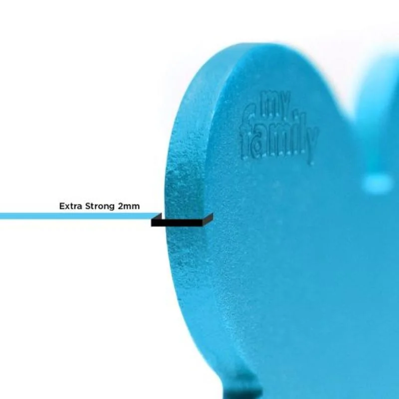 MF BIG BONE ALUMINUM LIGHT BLUE 2,5x3,8 cm gravírovateľný prívesok