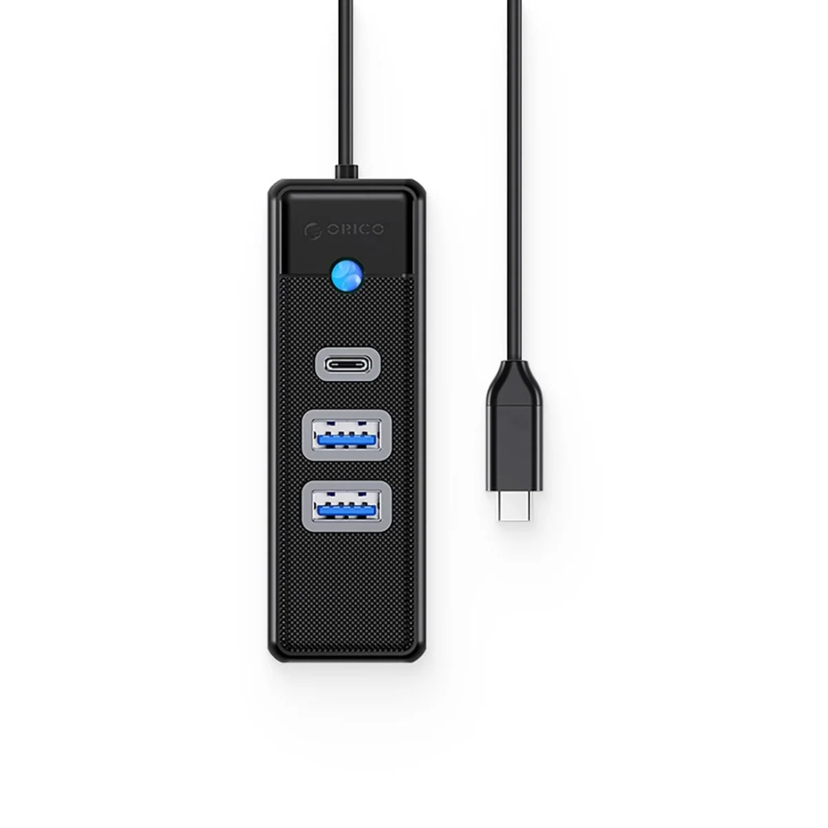 Orico PWC2U-C3 HUB adaptér USB-C - 2x USB 3.0 / USB-C 3.0, čierny