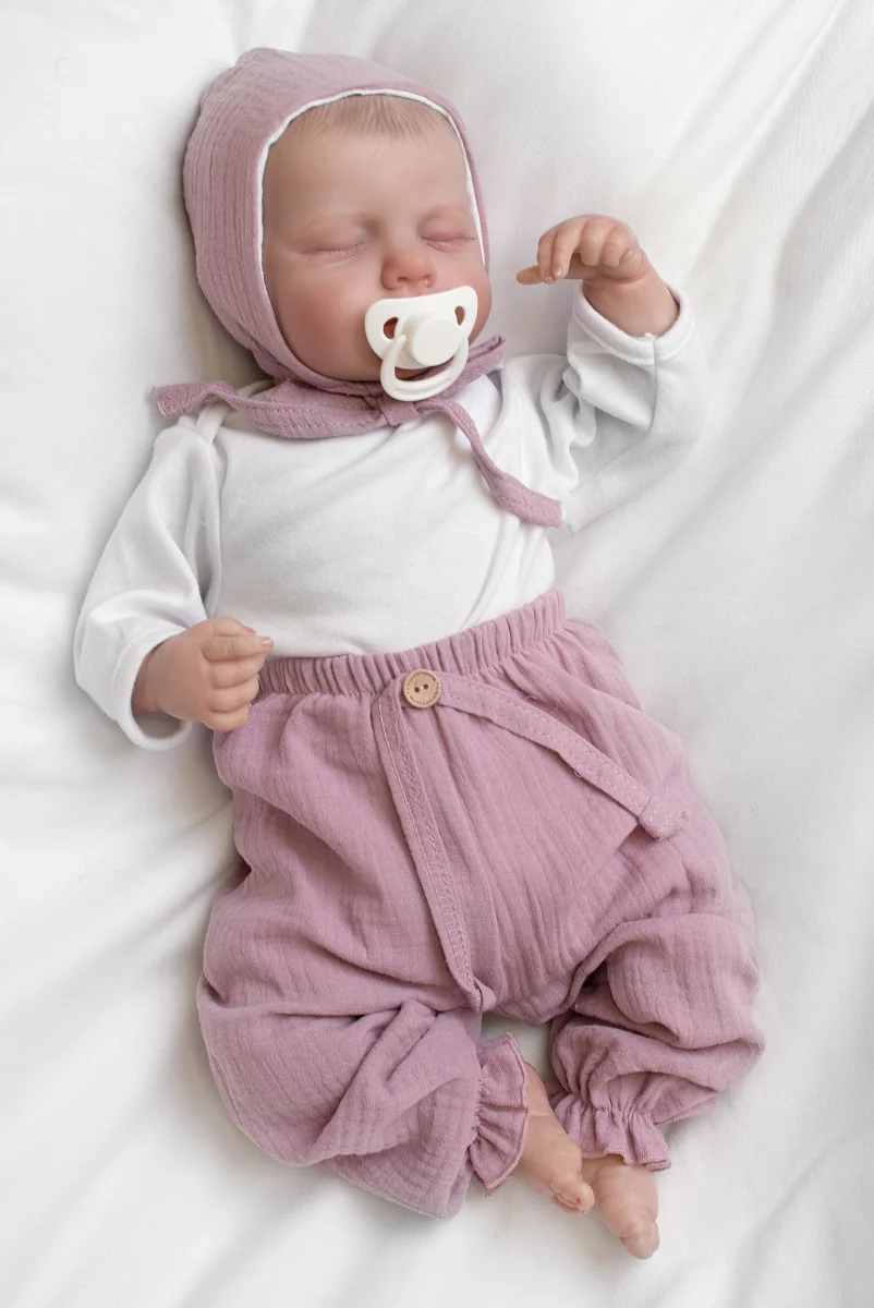 Mušelínová čiapočka na zaväzovanie bonetka Girl, Hand Made, púdrová, ružová, veľ. 68