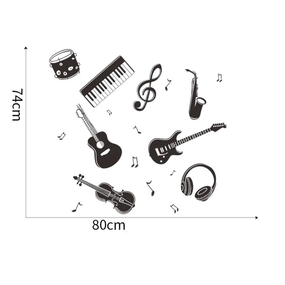 Samolepka na stenu - Tapeta Musical notes