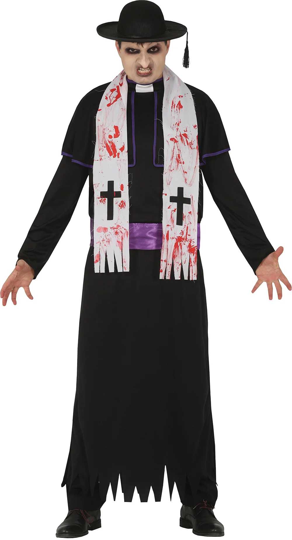 Kostým zombie kňaz XL 54-56