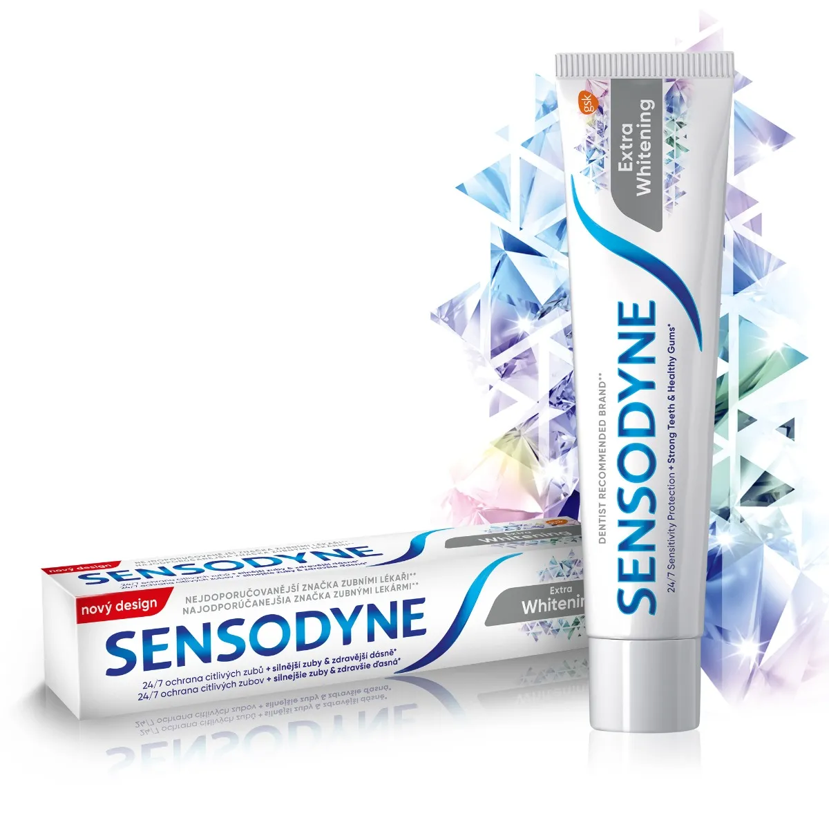 SENSODYNE Extra Whitening 1x75 ml, zubná pasta 24/7 ochrana citlivých zubov