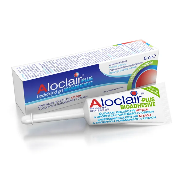 Aloclair PLUS BIOADHEZIVNY upokojujúci gél pri aftách a drobných poraneniach úst 8 ml