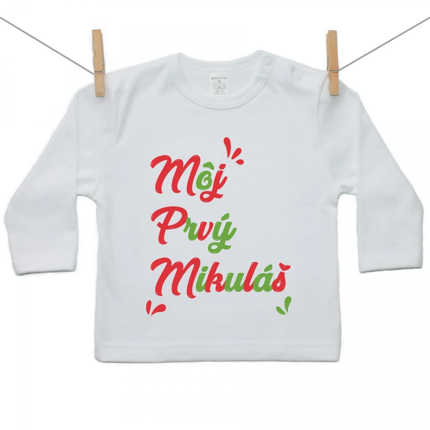 Boodyy Tričko s dlhým rukávom Môj prvý Mikuláš Veľkosť: 128