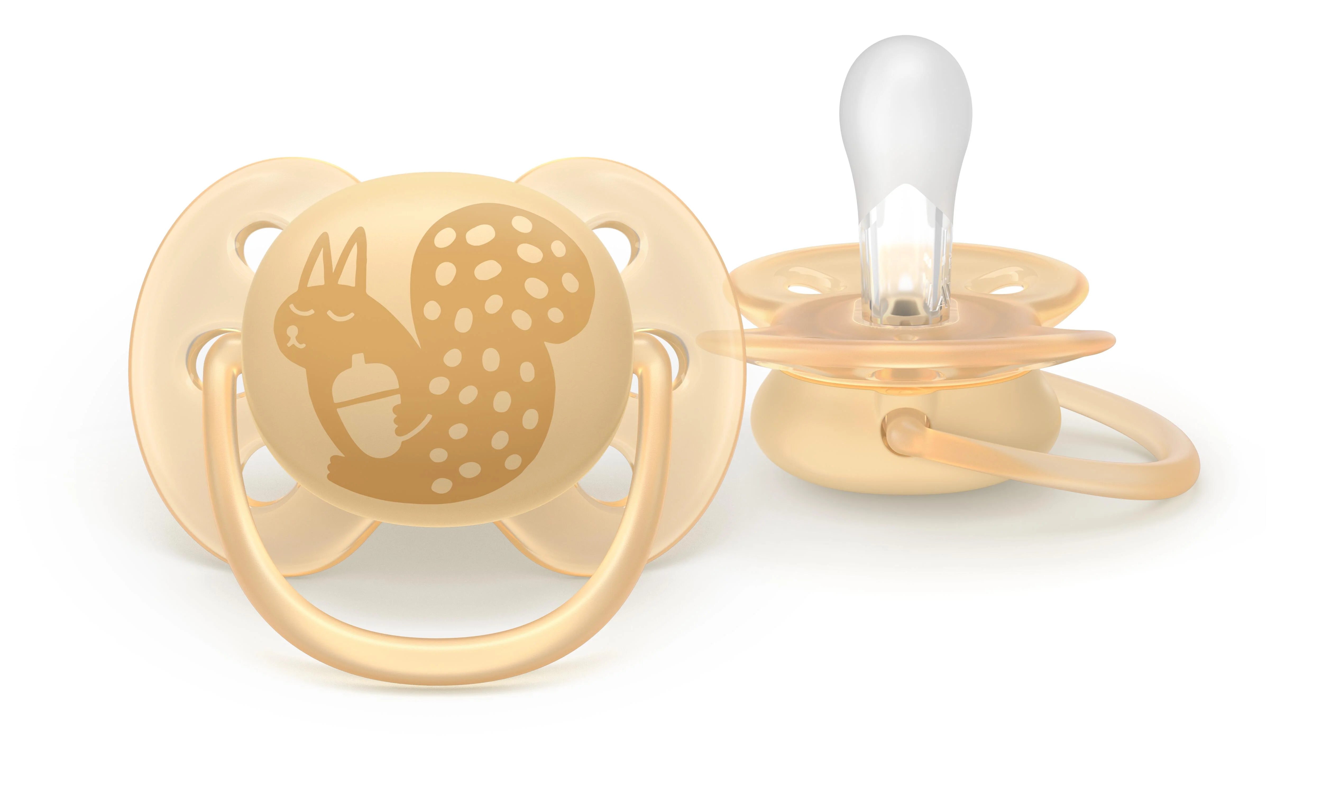 Philips AVENT - Cumlík Ultrasoft s obrázkom SCF091/46, 6-18 m, neutral 2 ks