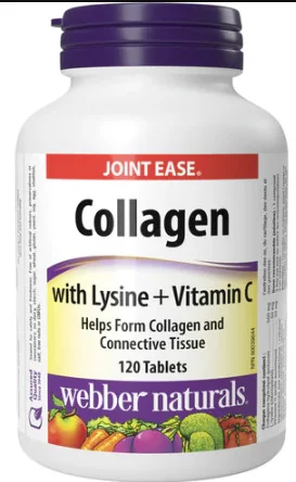 WEBBER NATURALS Kolagén + Lysine + Vitamín C 1×120 tbl, výživový doplnok