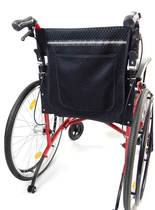 Odľahčený hliníkový invalidný vozík Exclusive Tim Light červená šírka sedadla 46 cm