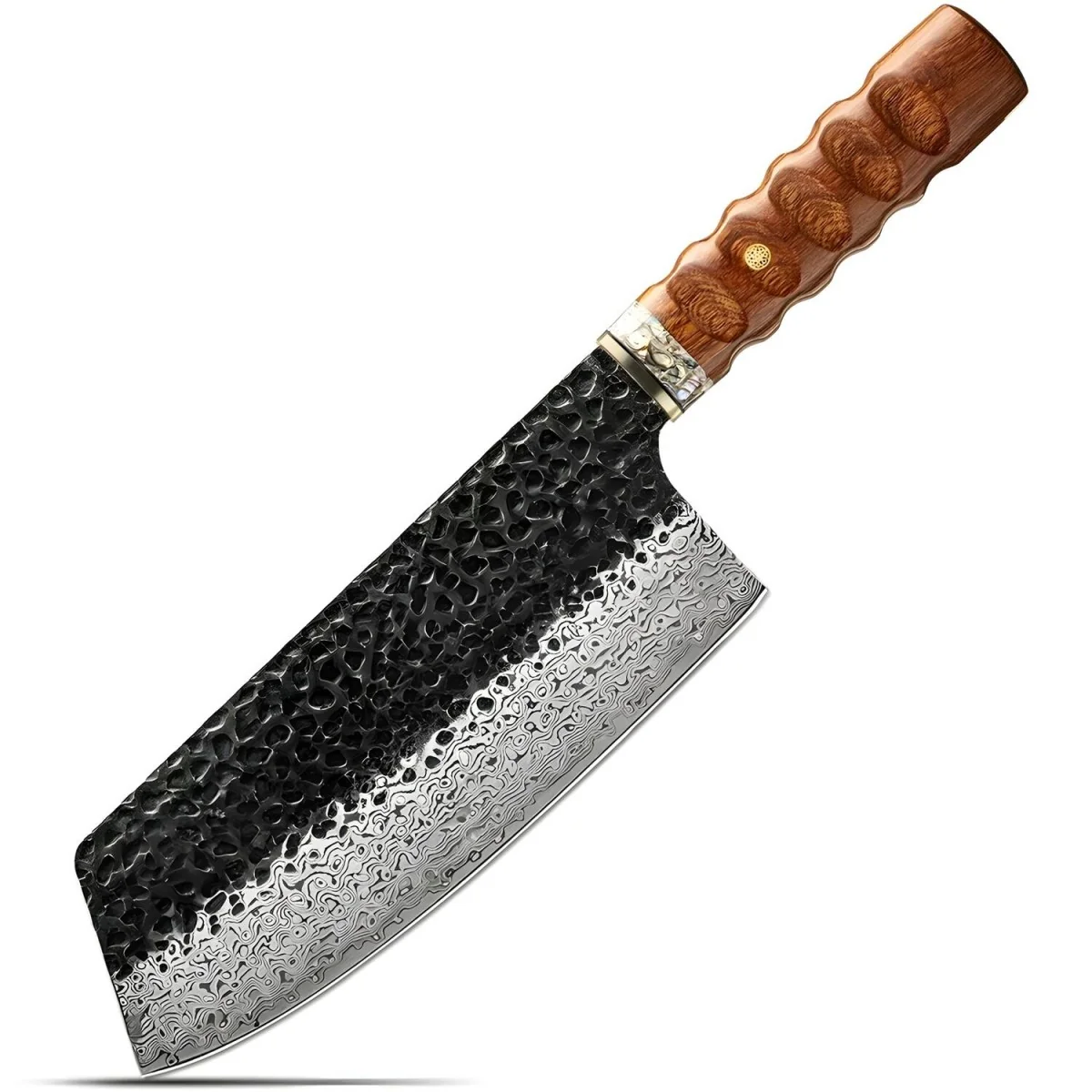 Damaškový kuchynský nôž Kenichi-Cleaver 31,5cm, čepeľ 18,5cm