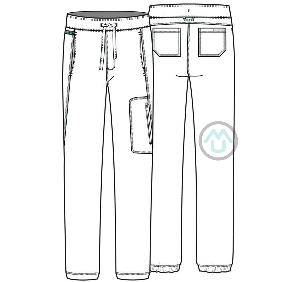 Zdravotnícke pánske jogger nohavice Cherokee Revolution ACTIVE STYLING - tmavo šedé 2XL