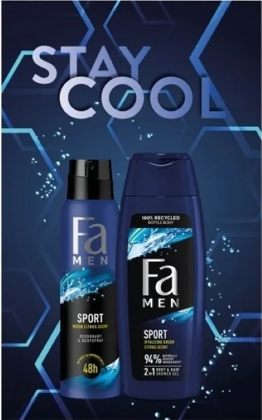 Fa k. MEN Stay cool (sg250ml+ deo150ml) 1×1 ks, darčeková sada