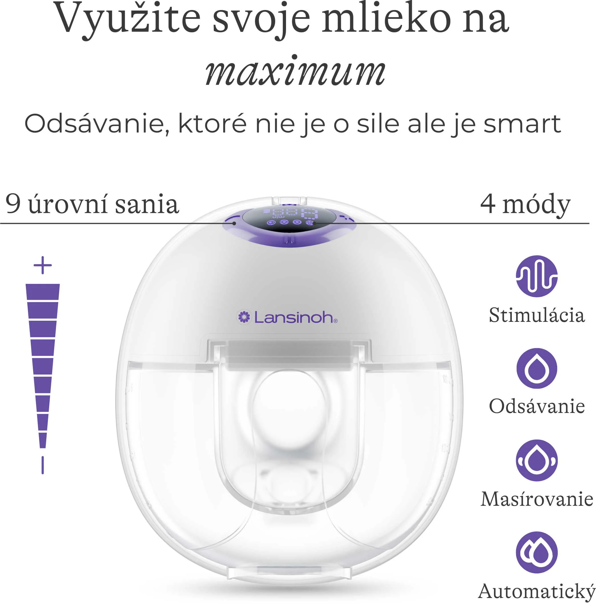 Lansinoh Handsfree odsávačka mlieka SOLO 1 set