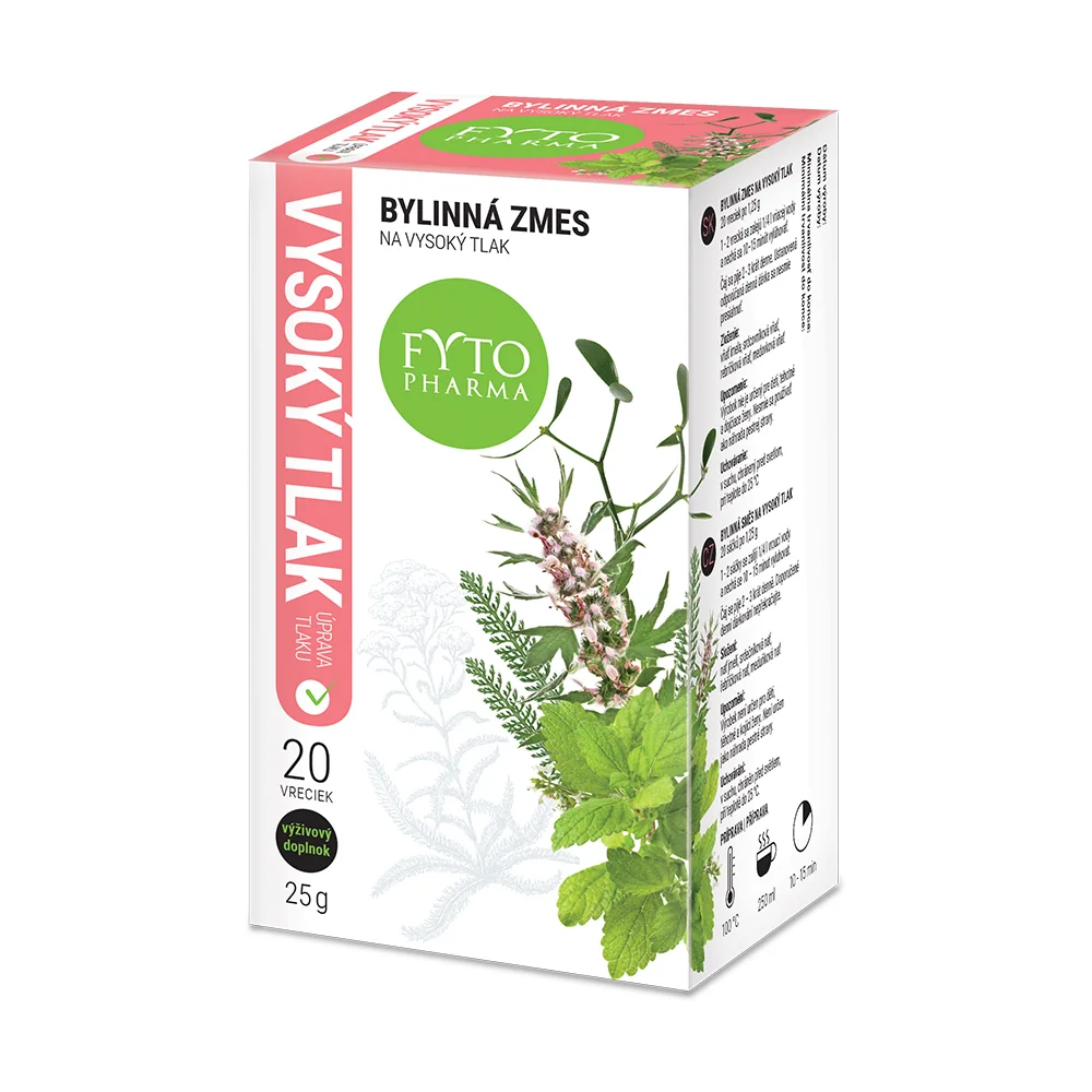 FYTO Bylinný čaj NA VYSOKÝ TLAK 20×1,25 g, čaj