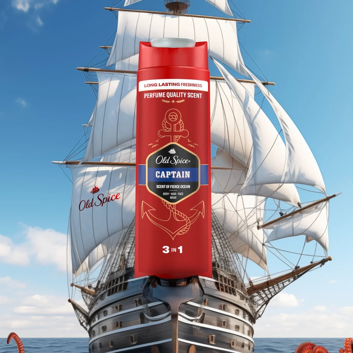 Old Spice Captain sprchový gél 3v1 400 ml