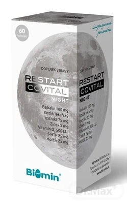 Biomin RESTART COVITAL NIGHT 1×60 cps, výživový doplnok