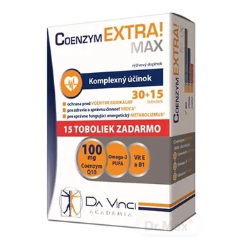 DA VINCI COENZYM EXTRA MAX 100 mg 1×45 cps, koenzým