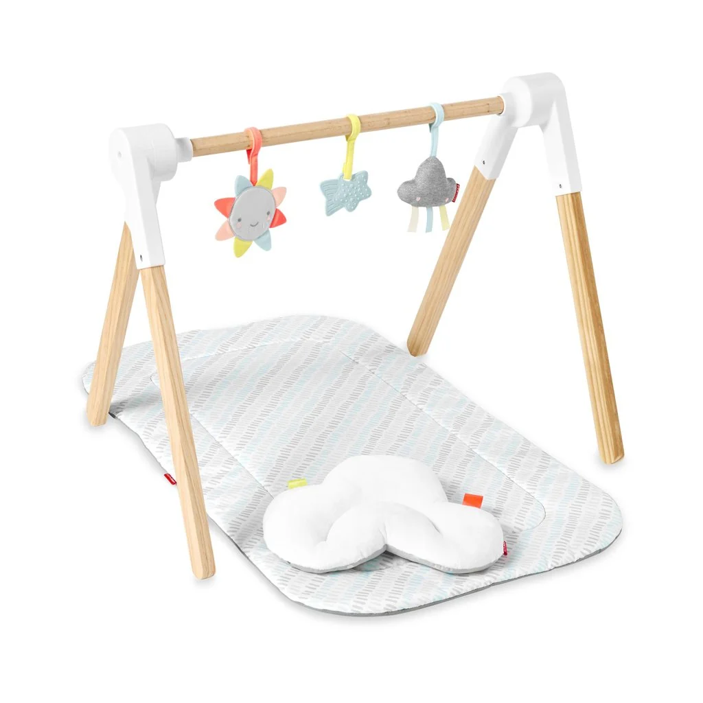Deka na hranie s drevenou hrazdičkou Silver Lining Cloud 0m+