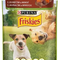 FRISKIES ADULT Dog 1x100g - s jahňacím a mrkvou v šťave