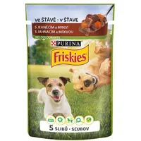 FRISKIES ADULT Dog 1x100g - s jahňacím a mrkvou v šťave