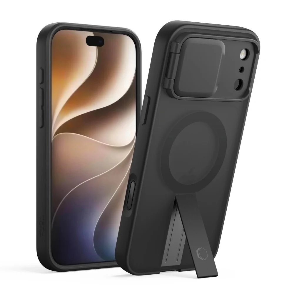 Tech-Protect Kevlar Aura MagSafe kryt na iPhone 17 Pro / 18 Pro, čierny