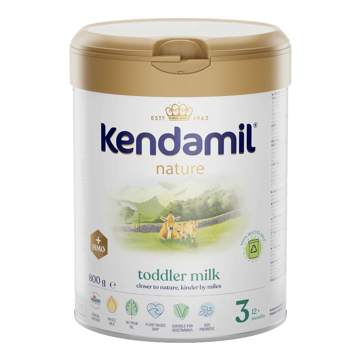 Kendamil Nature 3 HMO+ (800 g) 1×800 g, detská výživa