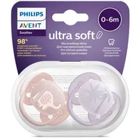 Philips AVENT Cumlík Ultrasoft Premium zvieratko 0-6m dievča 2 ks