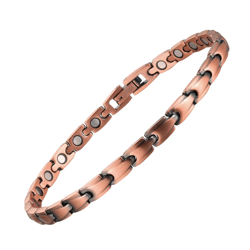 Luxusný magnetický náramok z medi – 0,7 cm, 1ks