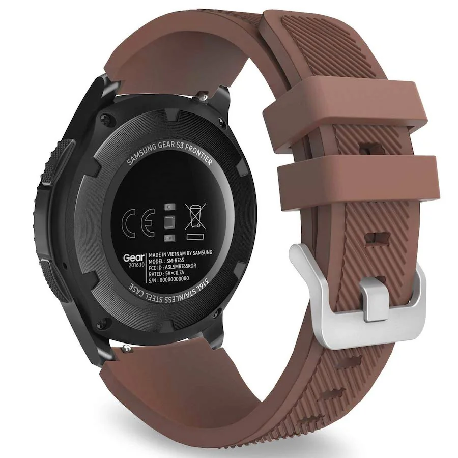 BStrap Silicone Sport remienok na Xiaomi Haylou Solar LS05 brown