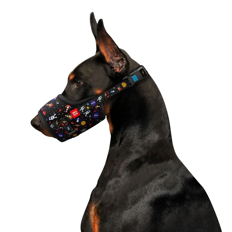 Nylonový náhubok pre psa nastaviteľný NASA, obvod papule: 14 - 20cm