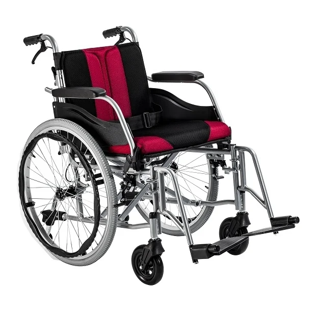 Odľahčený hliníkový invalidný vozík TGR-R WA C2600, červená