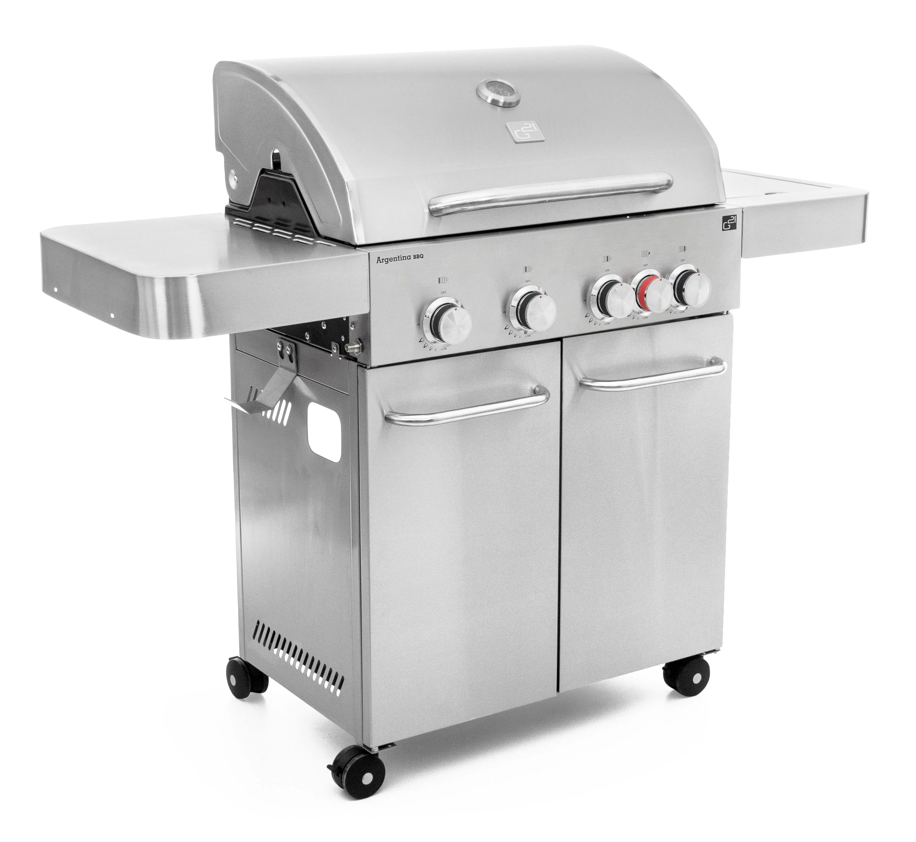 Plynový gril G21 Argentina BBQ Premium line, 5 horákov + zadarmo redukčný ventil GAH-5ARG-SIL