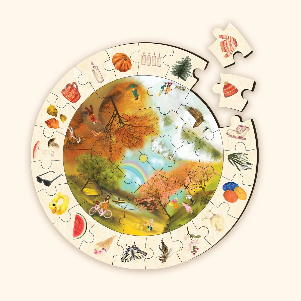Podlahové puzzle - 4 ročné obdobia