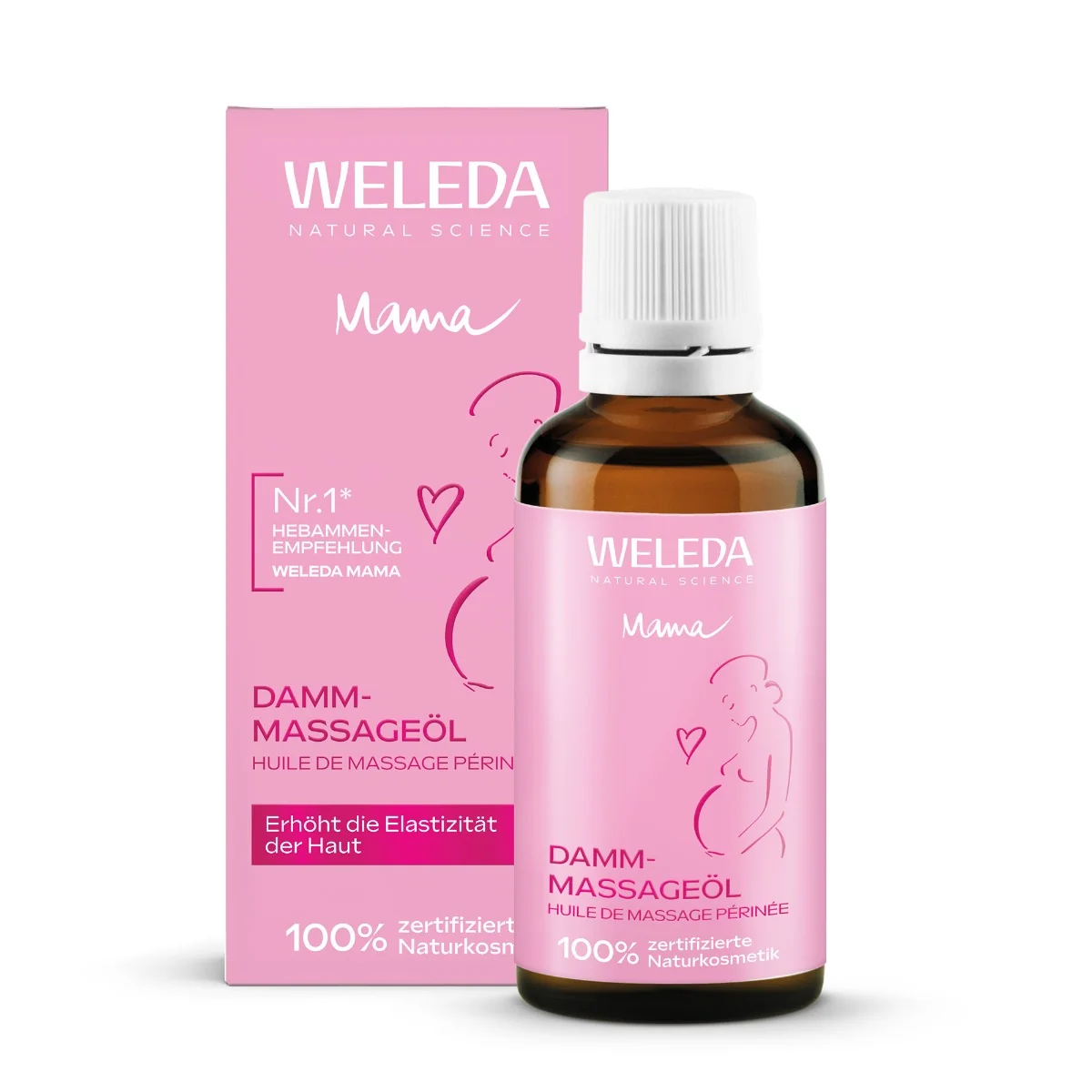 WELEDA Olej na masáž hrádze 1×50 ml, masážny olej