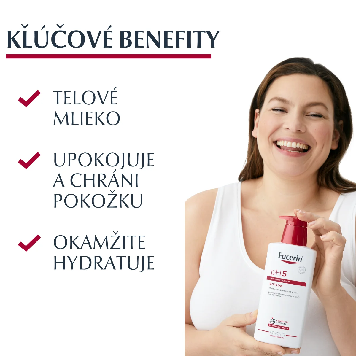 Eucerin pH5 Telové mlieko 1×400 ml, pre citlivú pokožku
