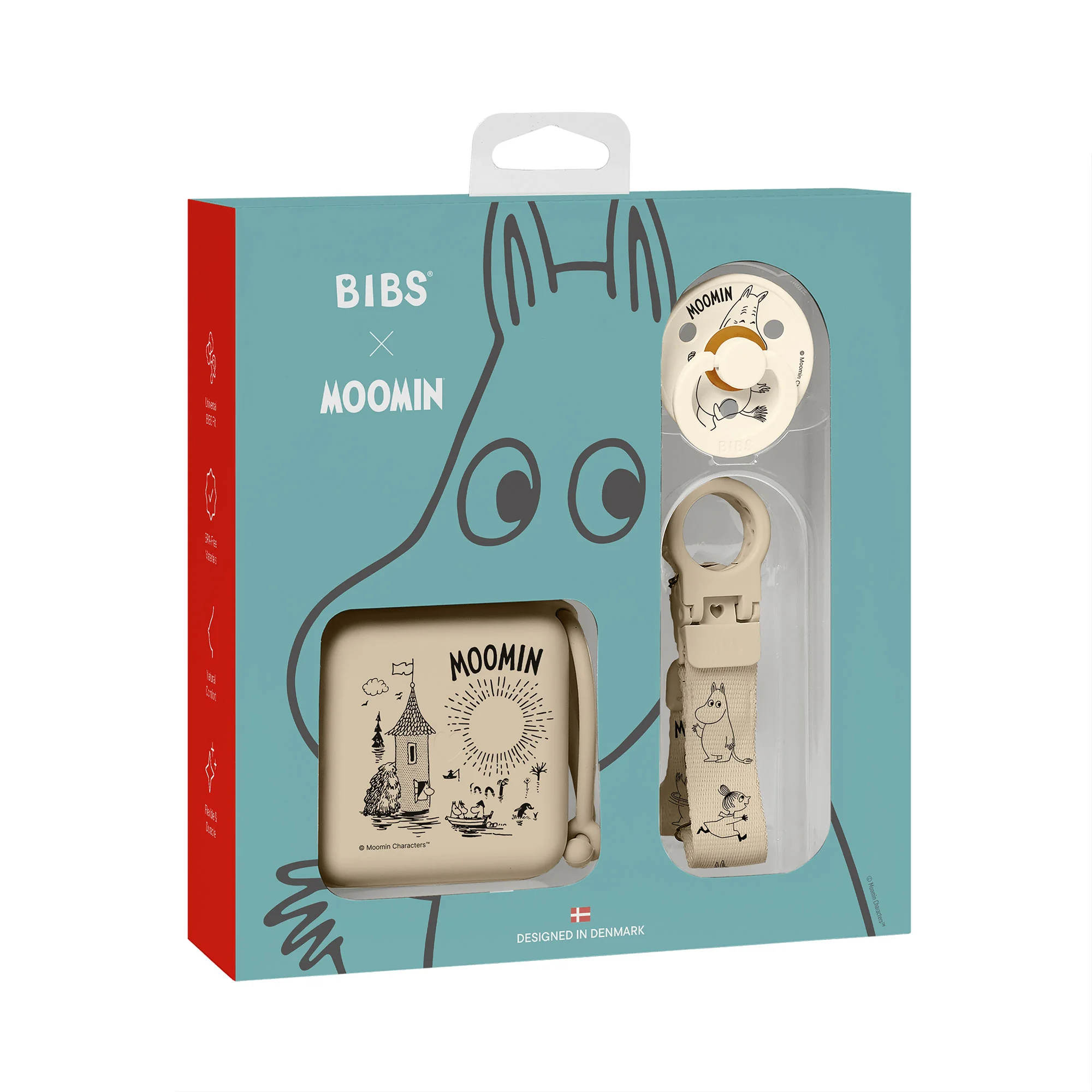 BIBS x Moomin darčekový set Vanilla