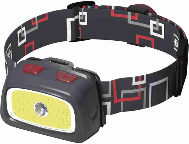ČELOVKA COB + CREE LED 3× AAA 1×1 ks, LED čelovka