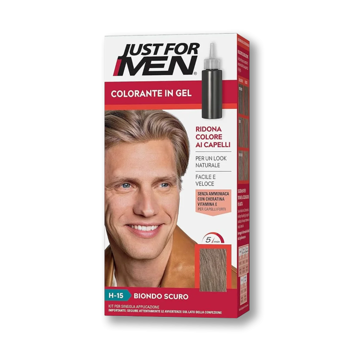 Šampón na zakrytie sivých vlasov farba tmavý blond Just for Men H15 Dark Blonde