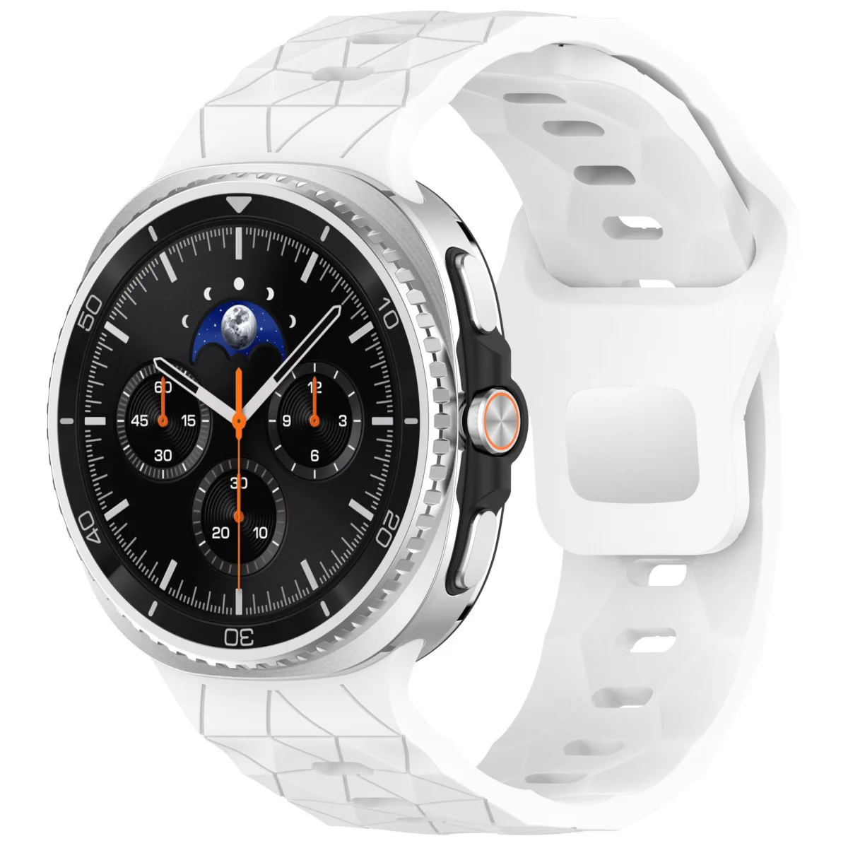 BStrap Silicone Grid remienok na Samsung Galaxy Watch 8, white