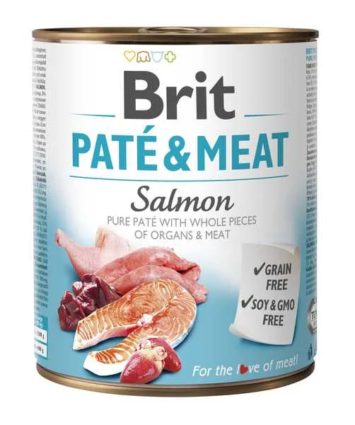 Brit Konzerva Paté & Meat Salmon 800g 1×800 g